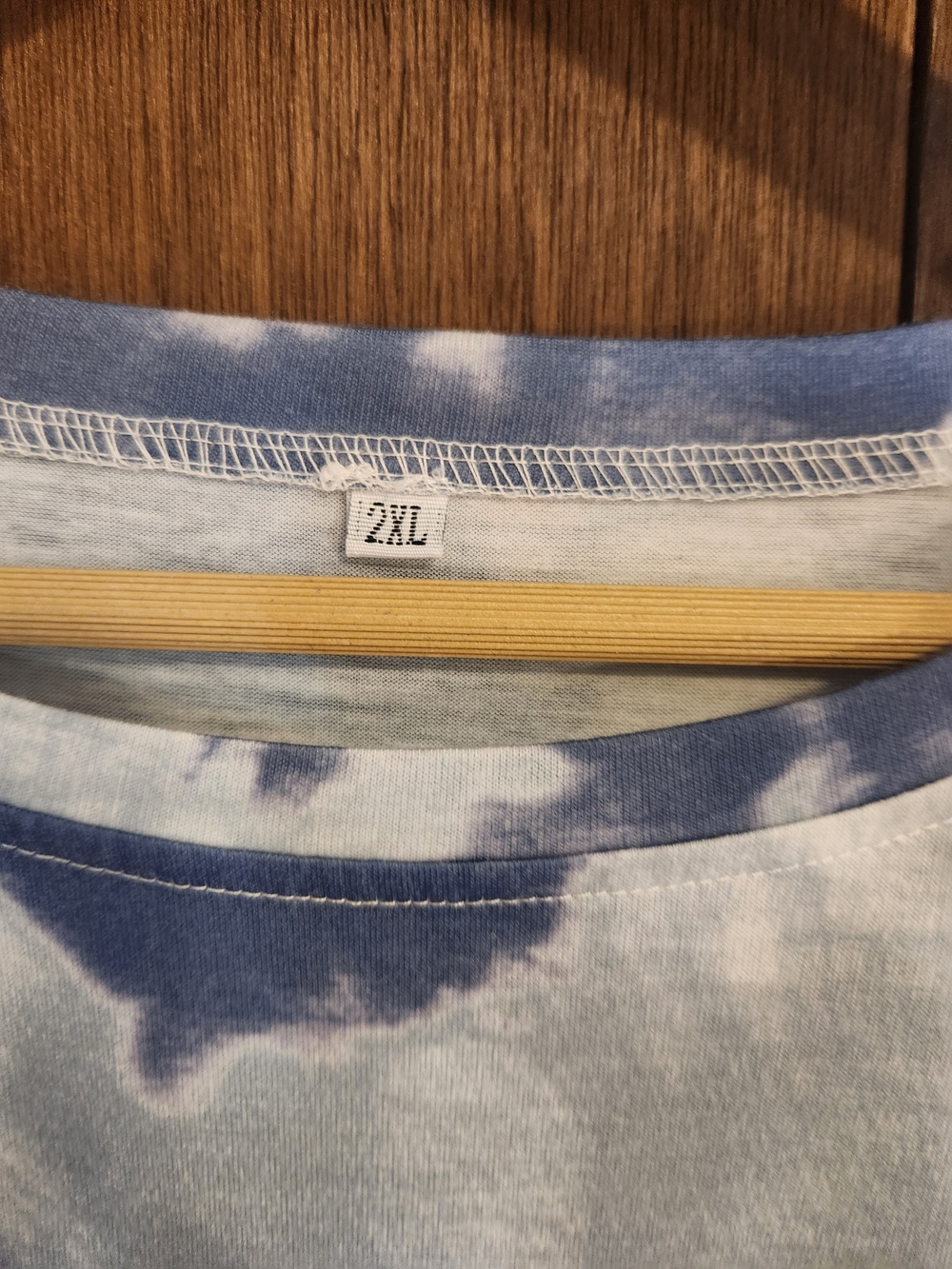 Tie-Dye Long Sleeve Tee — Pink & Blue - Picture 2 of 3